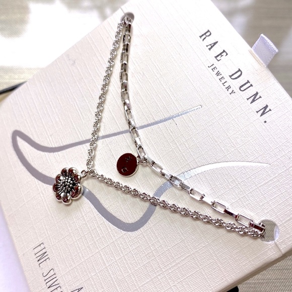 NIB RAE DUNN adjustable sterling silver anklet 😍 Box included ❤️ - Picture 3 of 5